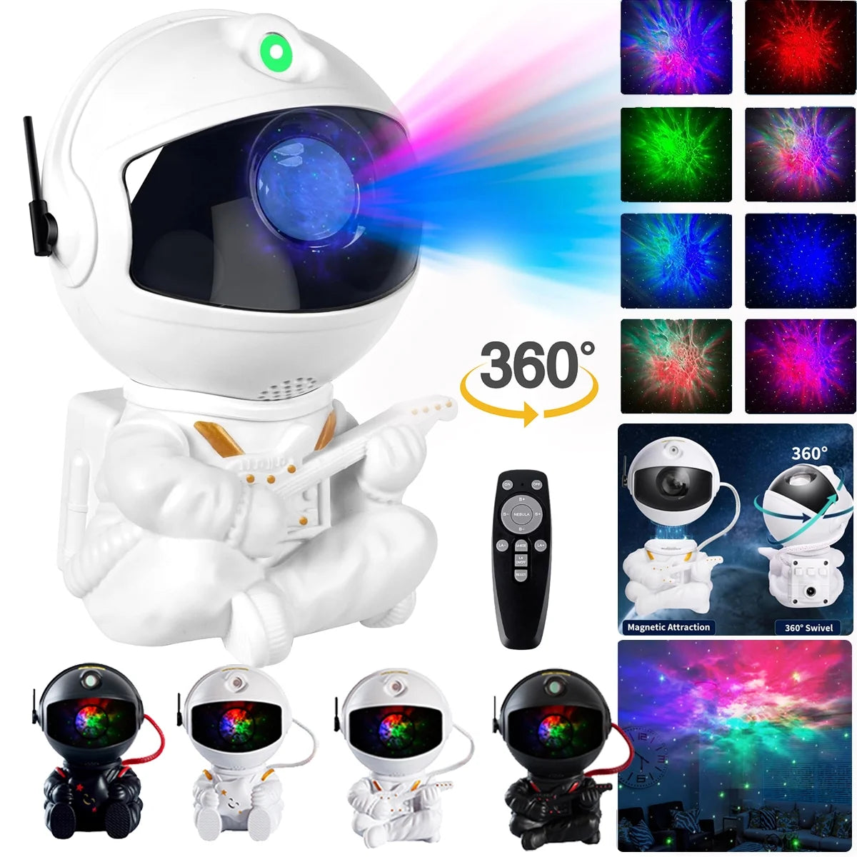 Astronaut Galaxy Star Projector Starry Night Light, Astronaut Light Projector with Nebula,Timer and Remote Control, Bedroom and Ceiling Projector, Christmas Gifts for Children and Adults