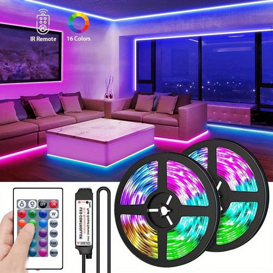 LED Strip Light, 5V Low-Voltage Light Strip, 5050 Bluetooth Music Strip Light USB TV Background RGB Light, Energy Conservation, DIY Decorations for Weddings Birthdays | New Year|Under $5.00 Clearance